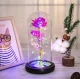 Eternal Rose in Glass LED, Pink