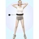 Trizand Hula Hoop with Massage Nubs and Weight, Black