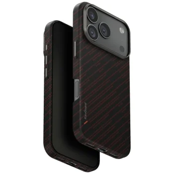 Uniq Keva EDGE Magclick dėklas, skirtas iPhone 17 Pro, oranžinis