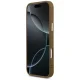 Guess Triangle Logo MagSafe dėklas iPhone 17 Pro Max, rudas