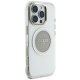 Guess dėklas iPhone 16 Pro Max telefonui IML Metal Colored Circle MagSafe, pilkas