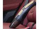 Powerful cordless handheld car vacuum cleaner with battery and USB, black/white