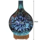 Ruhhy Oro drėkintuvas su aromaterapija ir LED šviesa, 100 ml, rudas