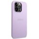 Guess Saffiano Strap dėklas skirtas iPhone 14 Pro, violetinis