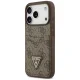 Guess 4G nauble Card Triange case for iPhone 18 Pro / 17 Pro, brown