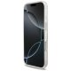 Guess IML Flowers Electro dėklas su perlų dirželiu iPhone 17 Pro, baltas