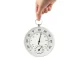 Analog Wall Thermometer with Hygrometer Indoor Outdoor, Grey-Black