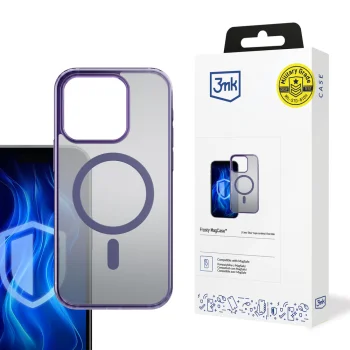 3mk Frosty MagCase dėklas Apple iPhone 16 Pro, violetinis