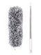 Teleskopinė mikropluošto dulkių šluotelė (78-280 cm), pilka