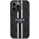 Guess dėklas iPhone 13 / 13 Pro 4G Printed Stripes MagSafe, juodas