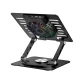 Nešiojamojo kompiuterio aušinimo stovas Wozinsky CoolBase WDCX-X16-AS 10\"-16\", 360°, RGB, juodas