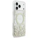 Guess Resin Bottom Glitter MagSafe dėklas telefonui iPhone 17 Pro Max, auksinis