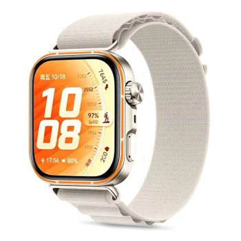 Tech-Protect Nylon Pro apyrankė Huawei Watch Fit 3 / 4 / 5 serijai, smėlio spalvos