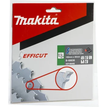 Makita EFFICUT diskinio pjūklo diskas medienai 190 x 30 mm, 45T B-68638