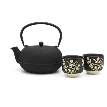 Bredemeijer Sichuan arbatos rinkinys 1,0 l su 2 puodeliais 153013, juodas