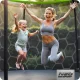 Sodo batutas Neo-Sport 312 cm (10ft) su vidiniu tinklu ir kopėčiomis