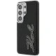Karl Lagerfeld Grained Signature dėklas Samsung Galaxy S26 Ultra, juodas