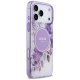Guess IML Flower & Tonal Circle MagSafe Phone Case Cover iPhone 17 Pro Max - purple