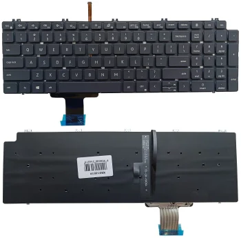 Dell klaviatūra Precision 7550, 7560, 7750, 7760 su apšvietimu, US, juoda