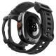 Spigen Rugged Armor Pro dirželis su dėklu Samsung Galaxy Watch Ultra 2 47mm, juodas