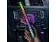 USB RGB LED šviesos juosta su garso reakcija ir baterija, juoda