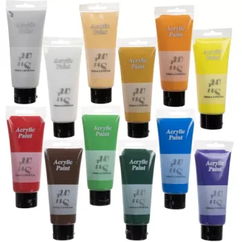 Maaleo akrilinių dažų rinkinys, 12 x 100 ml