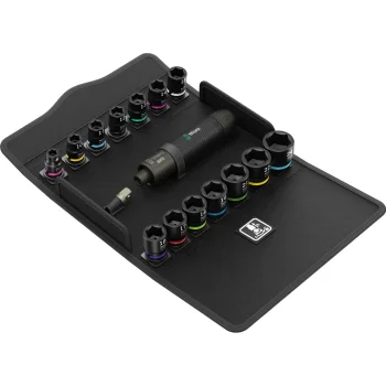Smūginio atsuktuvo rinkinys Wera 2090/16 Impaktor, 16 dalių, 3/8", 90 Nm