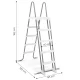 Intex 28077 baseino kopėčios, 132 cm, su nuimamomis pakopomis