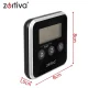 Virtuvinis termometras su zondu Zortiva, LCD ekranas, laikmatis, -20 iki 250°C