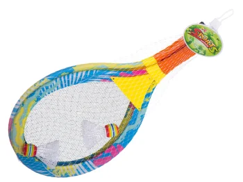 Šviečiančios LED badmintono raketės su skrajukėmis