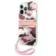 Guess Camo Strap Dėklas iPhone 13 / 13 Pro, Rožinis