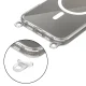 Tech-Protect Flexair Chain MagSafe dėklas telefonui iPhone 16 su 2 virvelėmis, skaidrus