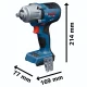 Akumuliatorinis smūginis veržliaraktis Bosch GDS18V-450H 18V, 450 Nm, 1/2\", L-BOXX