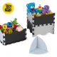 4Fizjo Foam Puzzle Play Mat 150x150 cm, Blue/Grey