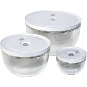 Stiklinių vakuuminių dubenėlių rinkinys ZWILLING Fresh & Save, 6 d.