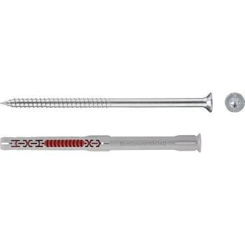 Fischer DuoXpand 10 x 140 T ilgieji kaiščiai su įgilintais sraigtais, 50 vnt.