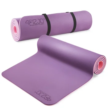 4Fizjo neslystantis jogos ir mankštos kilimėlis TPE 1 cm, violetinis