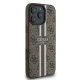 Guess dėklas iPhone 16 Pro telefonui 4G Printed Stripes MagSafe, rudas