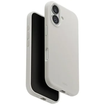 Uniq Lino Magclick dėklas, skirtas iPhone 17, šviesiai pilkas