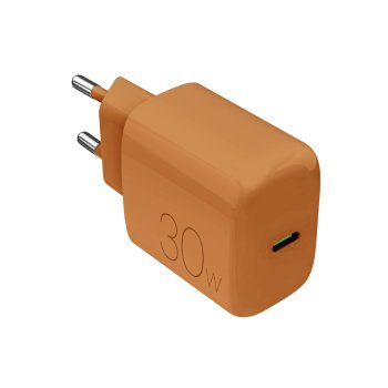 Sieninis įkroviklis Puro Pro Lite 30W USB-C, oranžinis
