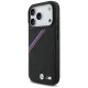 BMW M Tricolor Metal Logo MagSafe dėklas iPhone 17 Pro, juodas