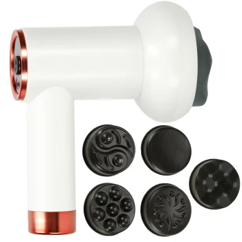 Wireless Massage Gun 5-in-1, White