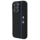BMW dėklas iPhone 16 Pro telefonui Silicone Hexagon Blue Line MagSafe, juodas