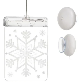Malatec 3D LED Window Decoration - Snowflake, Warm White