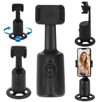 Telefono stovas su veido sekimo funkcija 360° Smart Stabilizer