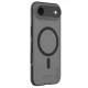 Nillkin iPhone 17 Air dėklas Super Frosted Shield Pro Magnetic, skaidri juoda