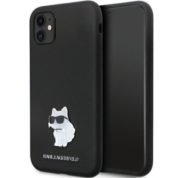 Karl Lagerfeld dėklas iPhone 11 / Xr telefonui Silicone Choupette, juodas