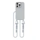 Tech-Protect iPhone 16 Pro Max dėklas MagNecklace MagSafe su virvele, pilkas