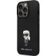 Karl Lagerfeld dėklas iPhone 14 Pro Max telefonui Silicone Ikonik, juodas