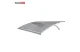 Durų stogelis STARKEDACH L-160, 160 x 100 x 25 cm, šviesiai pilkas / bronza